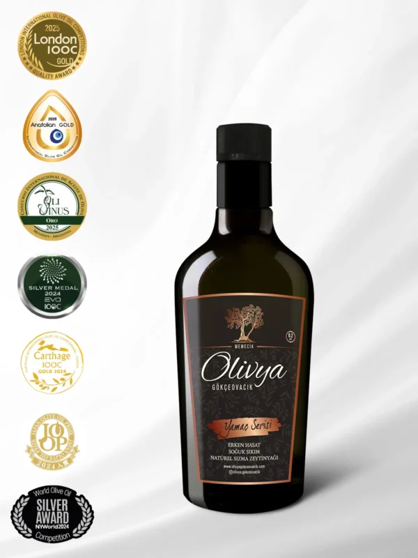 Yamaç Serisi Natürel Sızma Zeytinyağı - 2025-2026 Sezonu Erken Hasat - 500 ml