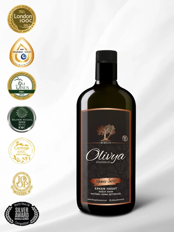 Yamaç Serisi Natürel Sızma Zeytinyağı - 2025-2026 Sezonu Erken Hasat - 1000 ml