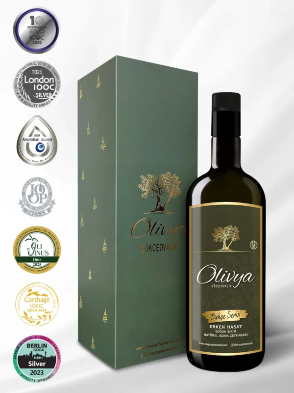 Bahçe Hediye Paketi Natürel Sızma Zeytinyağı - 2025-2026 Sezonu Erken Hasat - 1000 ml