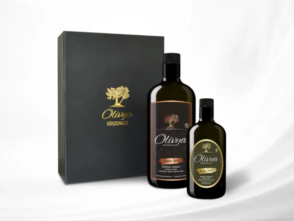 2'li Hediye Paketi Natürel Sızma Zeytinyağı - 2025-2026 Sezonu Erken Hasat - 1500 ml